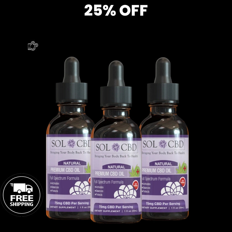 BFCM 2250mg CBD Oil Tincture - 3 pack