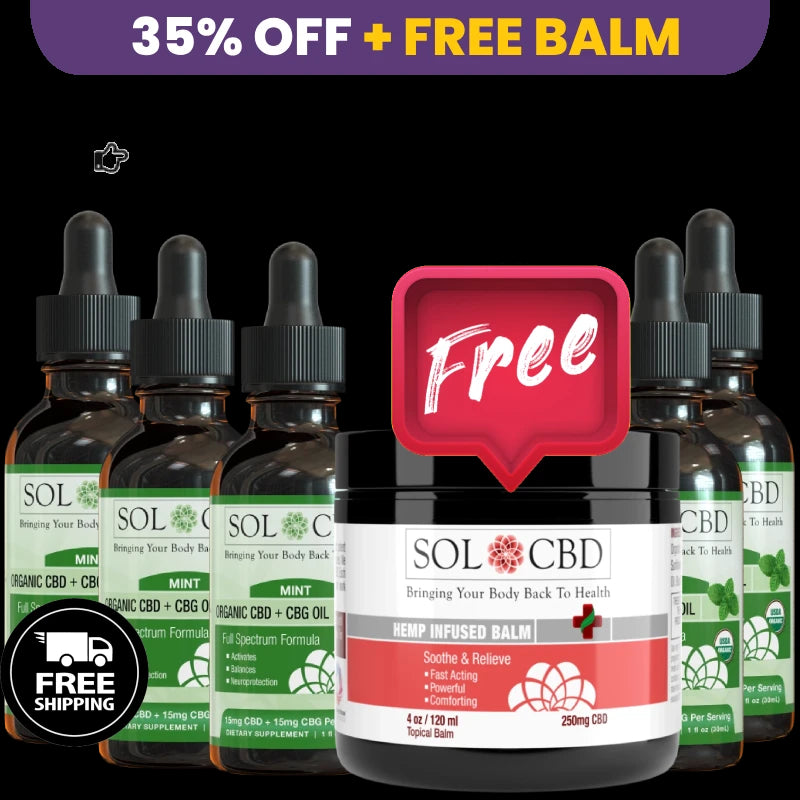 BFCM VIP Organic CBG + CBD Oil Tincture - Mint - 5 pack