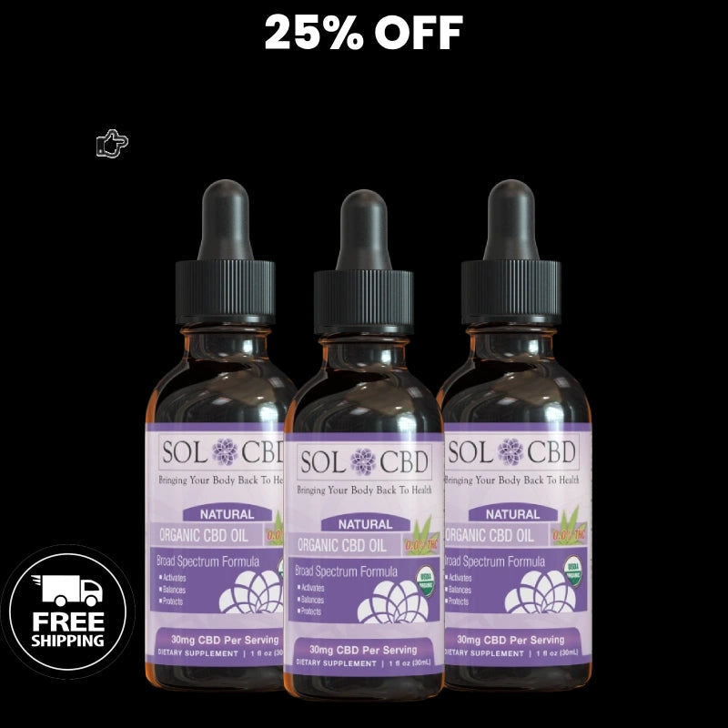BFCM Organic CBD Tincture – Natural (0.0% THC) - 3 pack