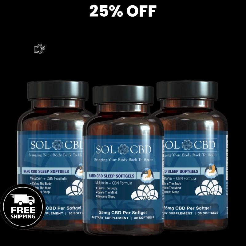 BFCM CBD, Melatonin & CBN Softgels for Sleep- 3 pack