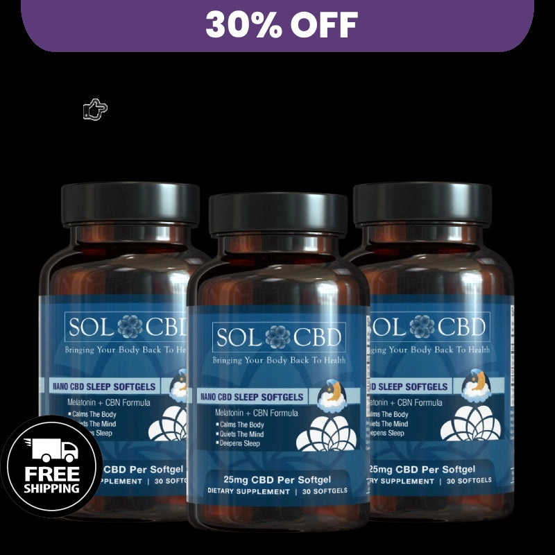 BFCM VIP CBD, Melatonin & CBN Softgels for Sleep- 3 pack