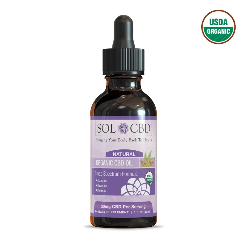 Organic CBD Tincture – Natural (0.0% THC)