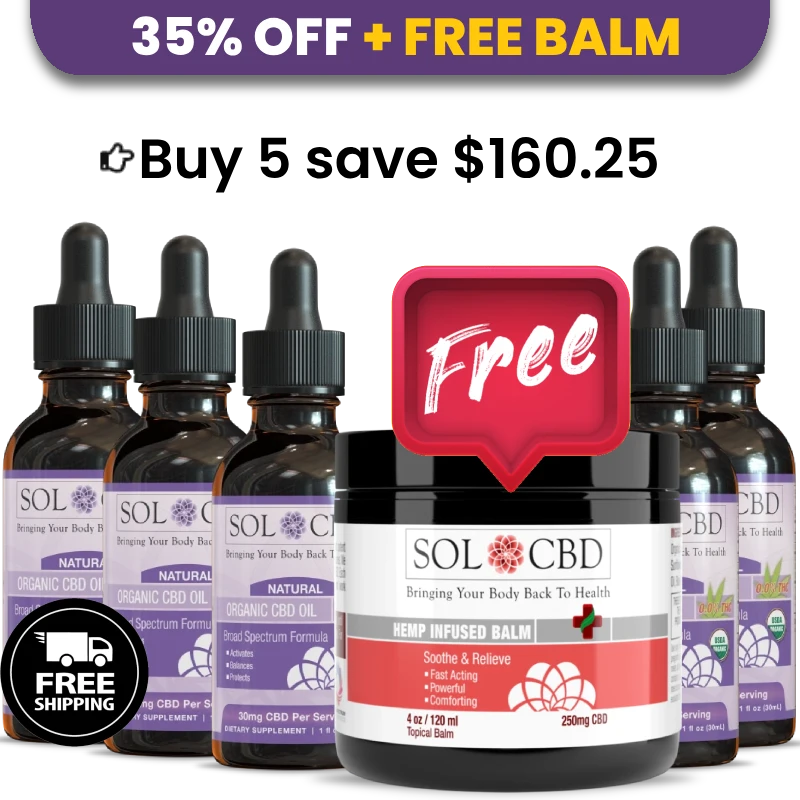 BFCM VIP Organic CBD Tincture – Natural (0.0% THC) - 5 pack