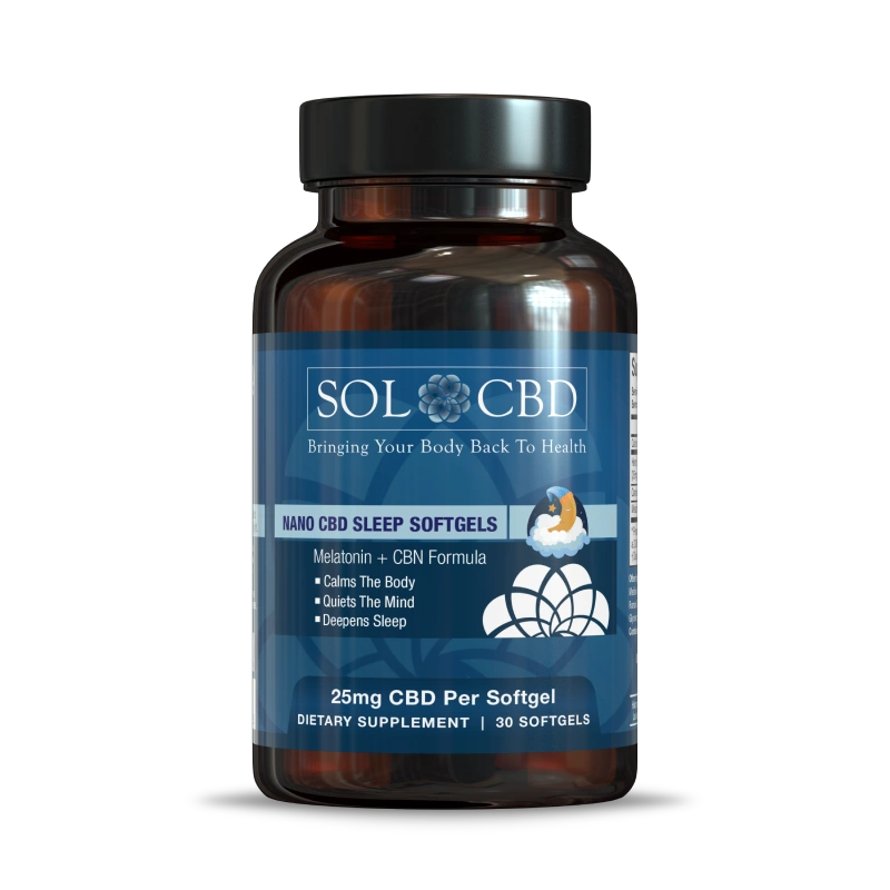 Sleep Softgels with CBD, CBN and Melatonin