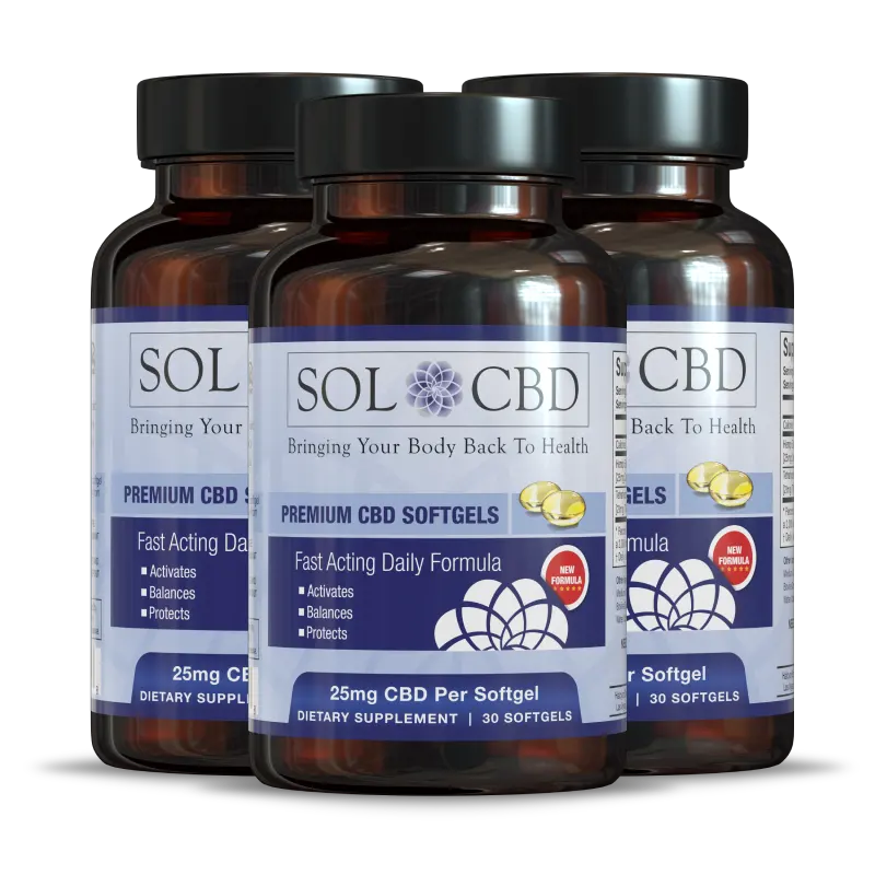 NANO CBD SOFTGELS - 3 PACK