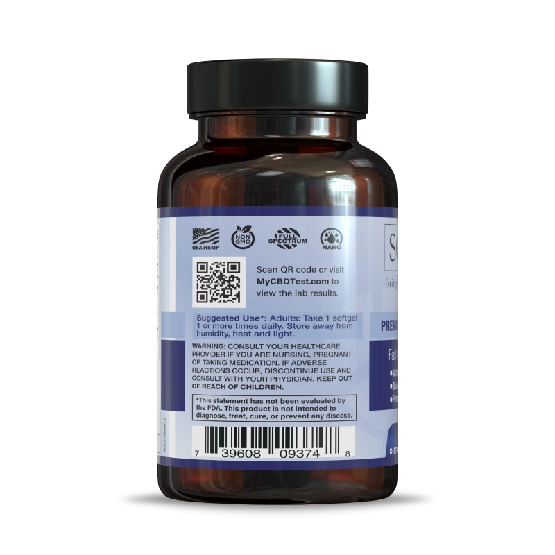 NANO CBD SOFTGELS - SIDE