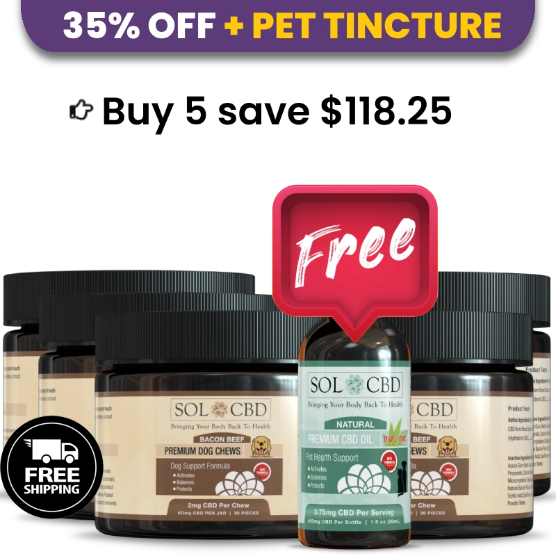 BFCM VIP CBD Dog Treats (0.0% THC)- 5 pack