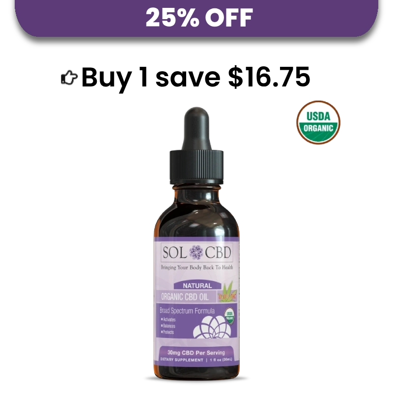 BFCM VIP Organic CBD Tincture – Natural (0.0% THC) - 1 pack