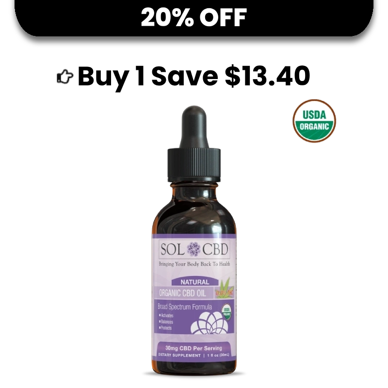 BFCM Organic CBD Tincture – Natural (0.0% THC) - 1 pack
