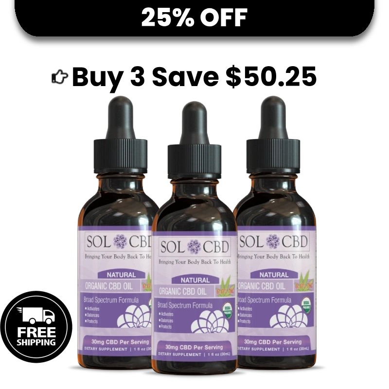 BFCM Organic CBD Tincture – Natural (0.0% THC) - 3 pack